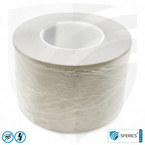 Shielding tape HNX100 for web edges, self-adhesive | Optimization of shielding attenuation for overlapping seam edges | 50 m length