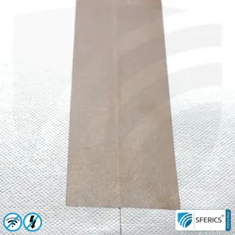 Shielding tape HNX for web edges, self-adhesive | Optimization of shielding attenuation for overlapping seam edges | 50 m length 10 Shielding tape HNX50 for web edges, self-adhesive | Optimization of shielding attenuation for overlapping seam edges | 50 m length
