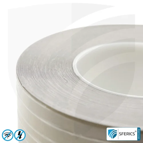 Shielding tape HNX50 for web edges, self-adhesive | Optimization of shielding attenuation for overlapping seam edges | 50 m length