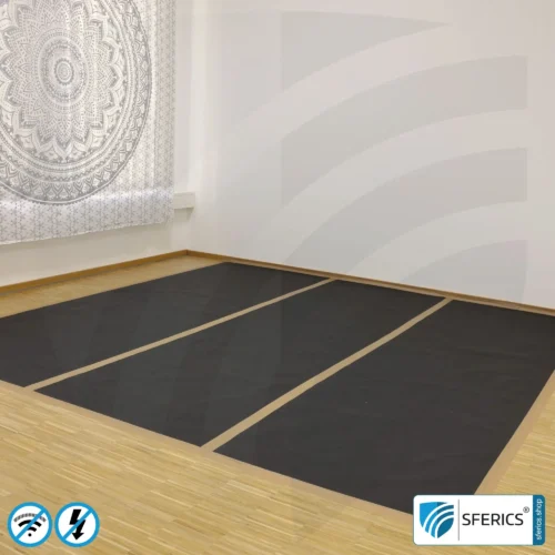 Shielding floor mat BU280 | RF shielding effectiveness up to 111 dB against electrosmog | No grounding required | Highly effective against 5G!