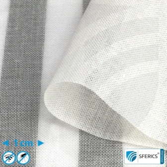 VENTUS shielding fabric | ideal for curtain, canopy & room divider | RF shielding attenuation up to 47 dB against electrosmog | Effective against 5G!