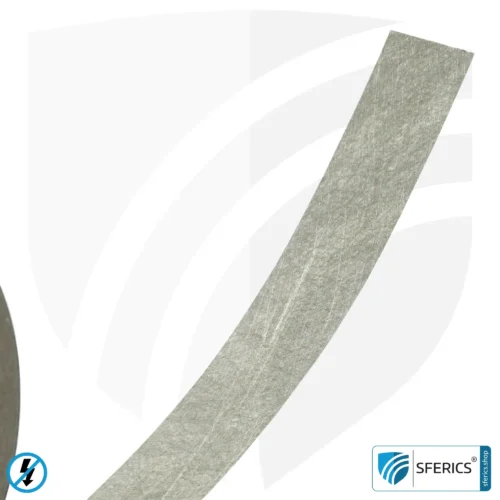 Grounding strap EB1, self-adhesive | grounding of shielding paint, shielding netting oder shielding fleece | 10 meters in length 8 Grounding strap EB1, self-adhesive | grounding of shielding paint, shielding netting, shielding fleece, etc.