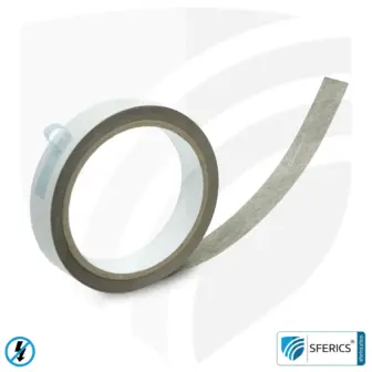 Grounding strap EB1, self-adhesive | grounding of shielding paint, shielding netting oder shielding fleece | 10 meters in length 7 Grounding strap EB1, self-adhesive | grounding of shielding paint, shielding netting, shielding fleece, etc.