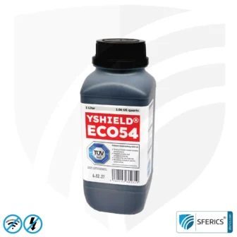 Shielding Paint ECO54 | Special paint without preservatives for indoor use | HF shielding attenuation against electrosmog up to 75 dB at 40 GHz