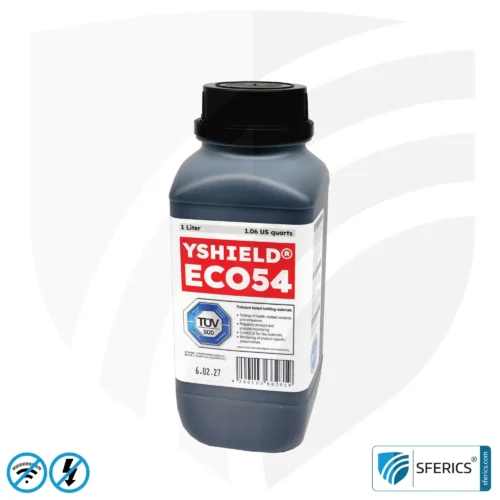 Shielding Paint ECO54 | Special paint without preservatives for indoor use | HF shielding attenuation against electrosmog up to 75 dB at 40 GHz 1 Shielding Paint ECO54 | Special paint without preservatives for indoor use | HF shielding attenuation against electrosmog up to 75 dB at 40 GHz