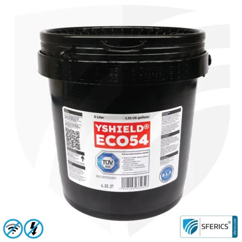 Shielding Paint ECO54 | Special paint without preservatives for indoor use | HF shielding attenuation against electrosmog up to 75 dB at 40 GHz 6 Shielding Paint ECO54 | Special paint without preservatives for indoor use | HF shielding attenuation against electrosmog up to 75 dB at 40 GHz