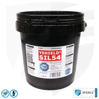 Shielding Paint SIL54 | Special paint without preservatives for indoor use | HF shielding attenuation against electrosmog up to 75 dB at 40 GHz 6 Shielding Paint SIL54 | Special paint without preservatives for indoor use | HF shielding attenuation against electrosmog up to 75 dB at 40 GHz